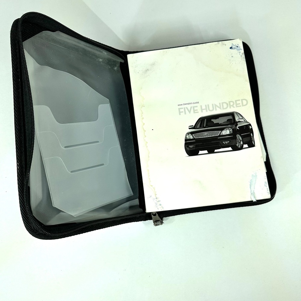 2006 Ford Five Hundred Owners Manual Set with Zipper Case Portfolio OEM